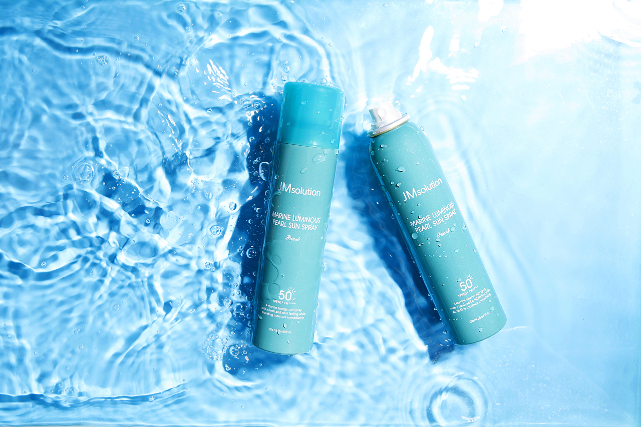 jmsolution防晒喷雾拍摄