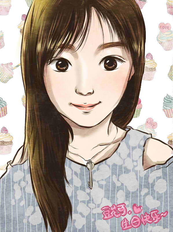 人像头像Q版板绘（图ZMzA0NDIxODA=） - 商业插画 - 站酷设计师麦勾酱原创素材 - 站酷ZCOOL