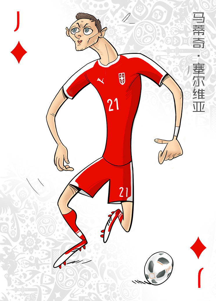 世界杯杯球星漫画扑克设计（图ZMTE5MjgzOTky） - 商业插画 - 站酷设计师尚亚努扎伊原创素材 - 站酷ZCOOL