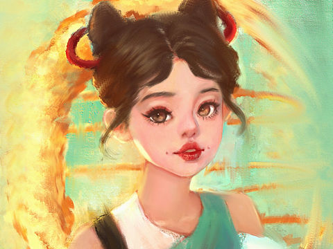 厚涂（個人主頁-ZNjI3NDAwMjg=） - 創(chuàng)作習作 - 站酷設(shè)計師畫畫的仙人掌原創(chuàng)素材 - 站酷ZCOOL