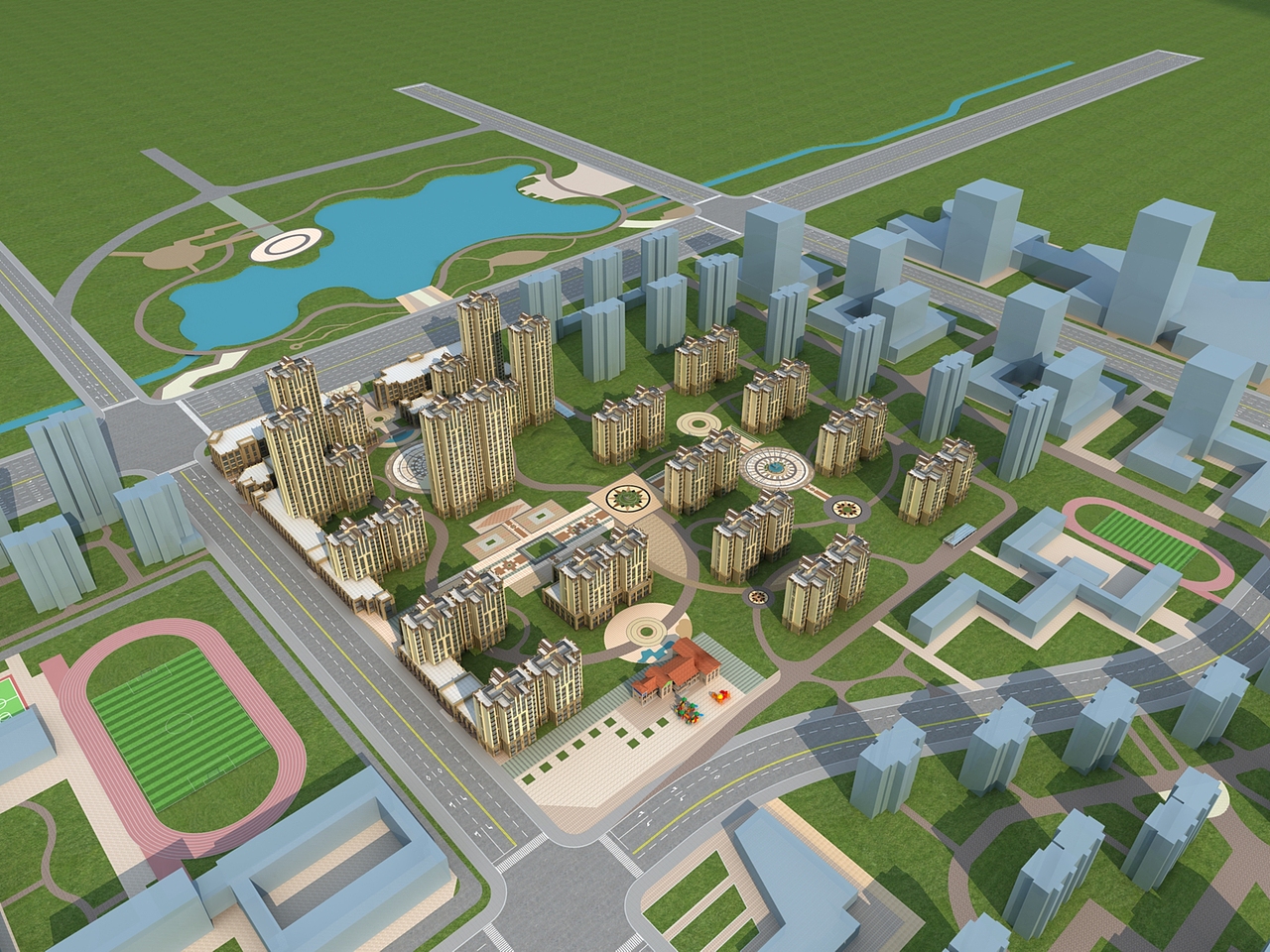 金昌某小区建筑效果图设计（图ZNDY0MDQ5ODg=） - 建筑设计 - 站酷设计师设计师董帅原创素材 - 站酷ZCOOL