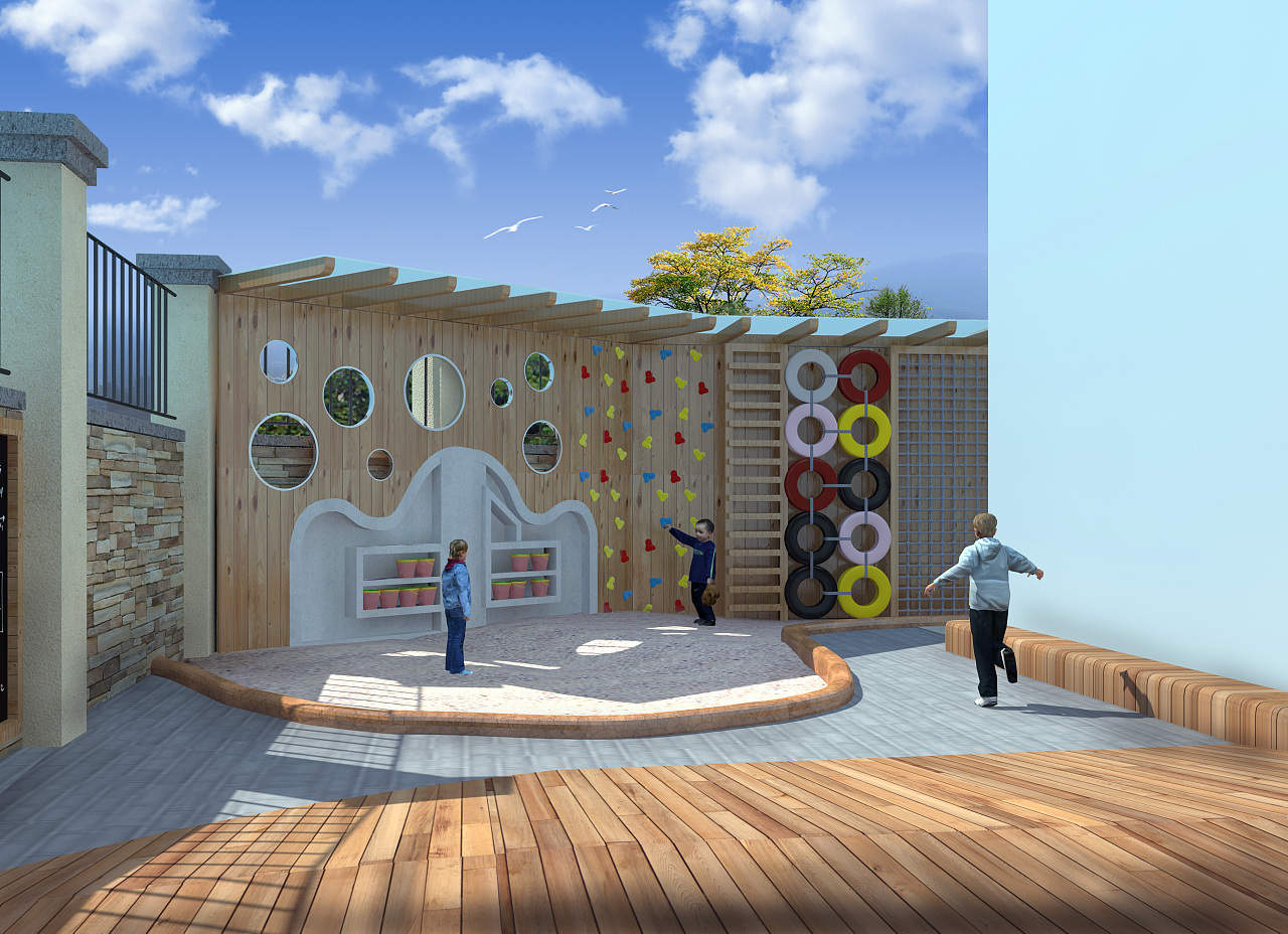 幼儿园场地景观设计|空间|景观设计|圣丰兰艺 - 原创作品 - 站酷 (ZCOOL)