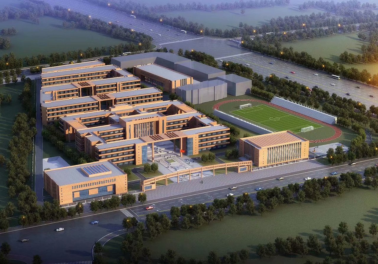 学校规划建筑效果图