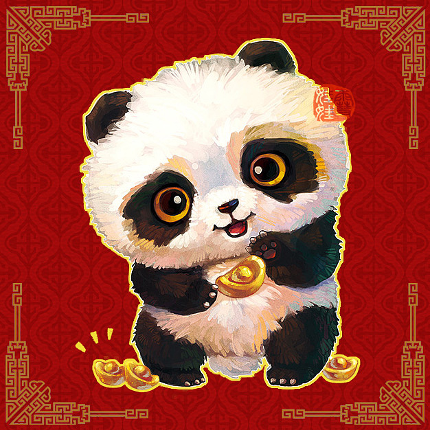 【萌宠by雪娃娃】芝麻汤圆#熊猫#