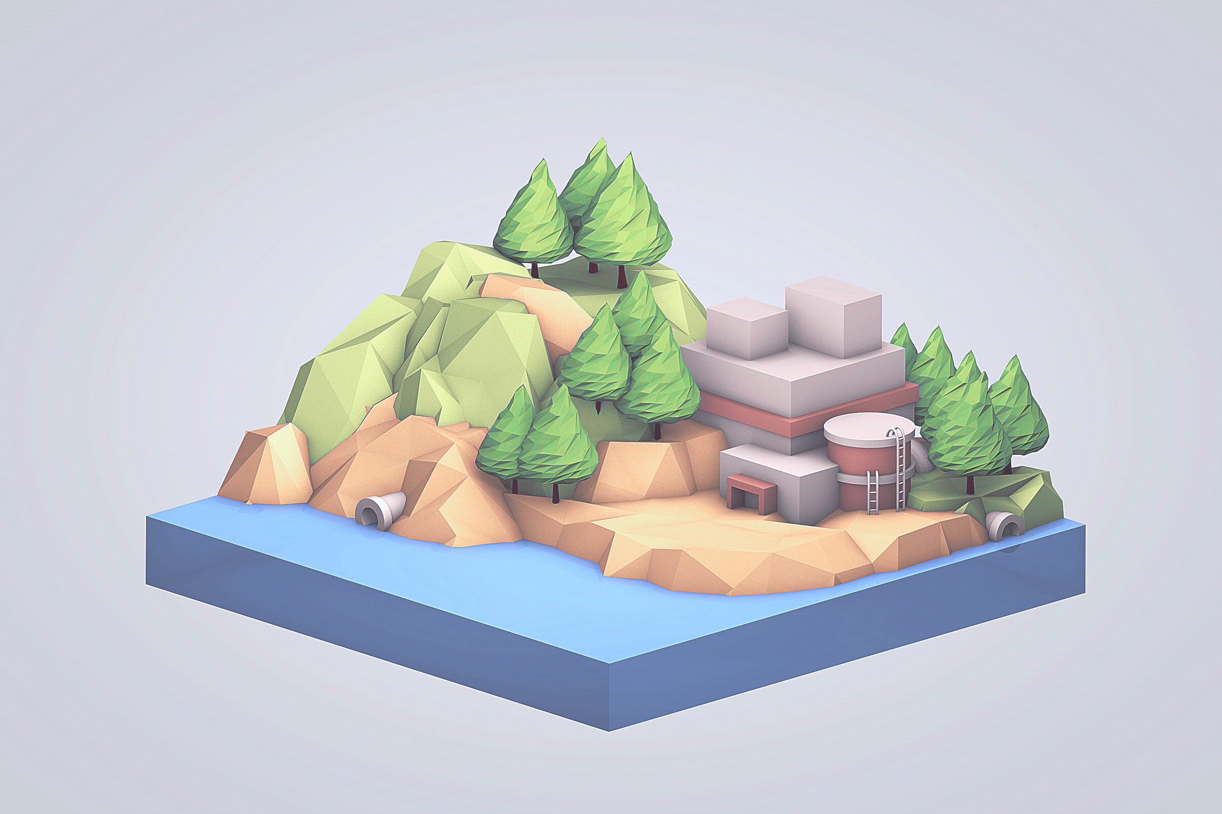 low poly pratice