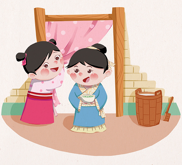 国学儿童绘本插画（图ZMTg2MjYzNjM2） - 儿童插画 - 站酷设计师拾风插画工作室原创素材 - 站酷ZCOOL