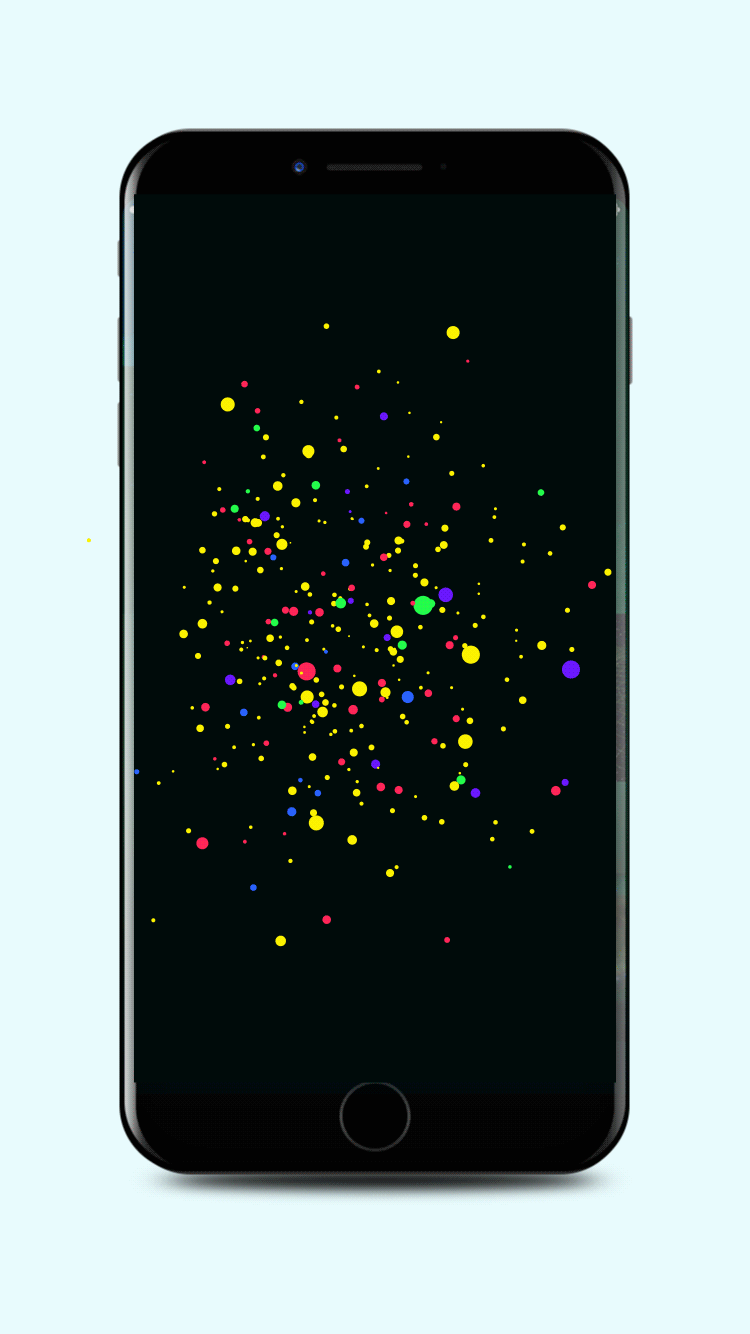 Dynamic Font Design 彩虹小球飞入字体设计