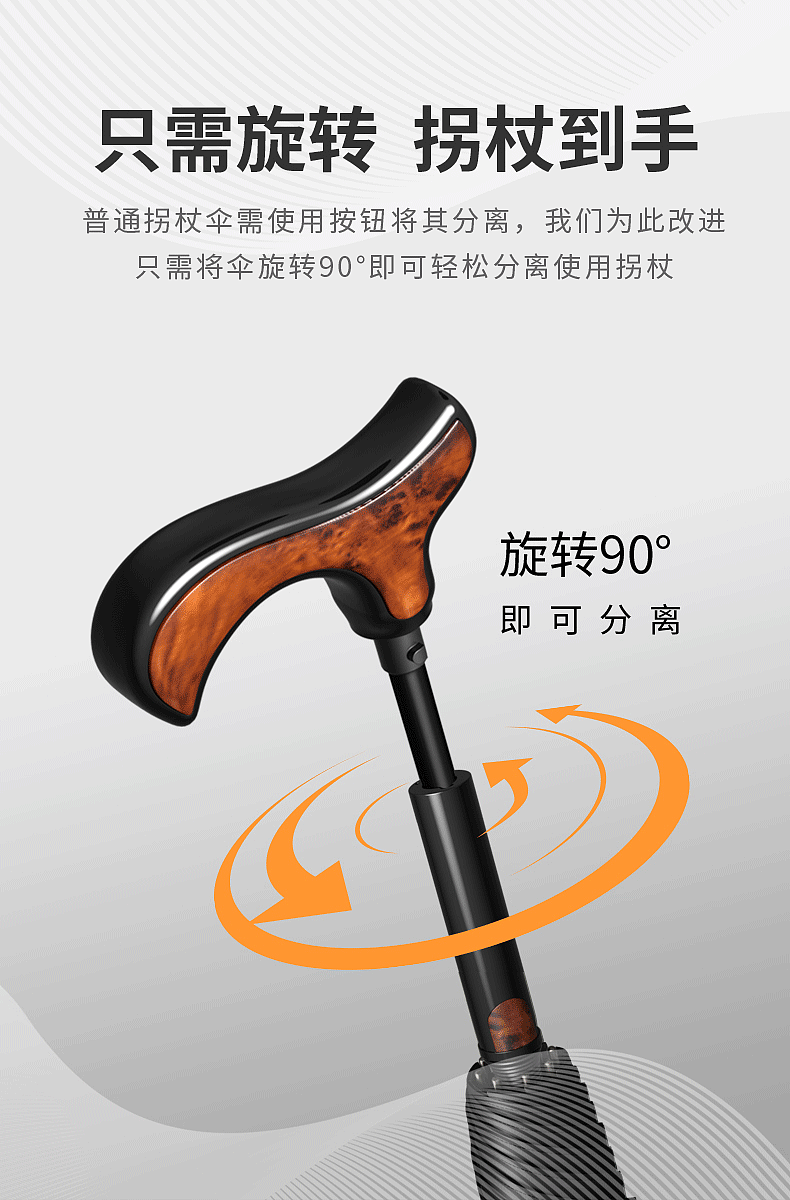 拐杖伞详情页设计|平面|海报|彼瑞设计 - 原创作品 - 站酷 (zcool)