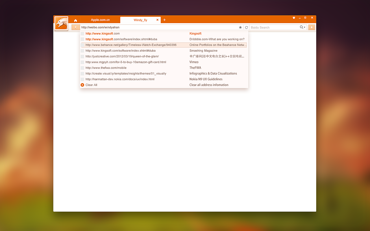 Energy for Cheetah Browser（图ZMTIwMDczODQ=） - 软件界面 - 站酷设计师Windy_fly原创素材 - 站酷ZCOOL
