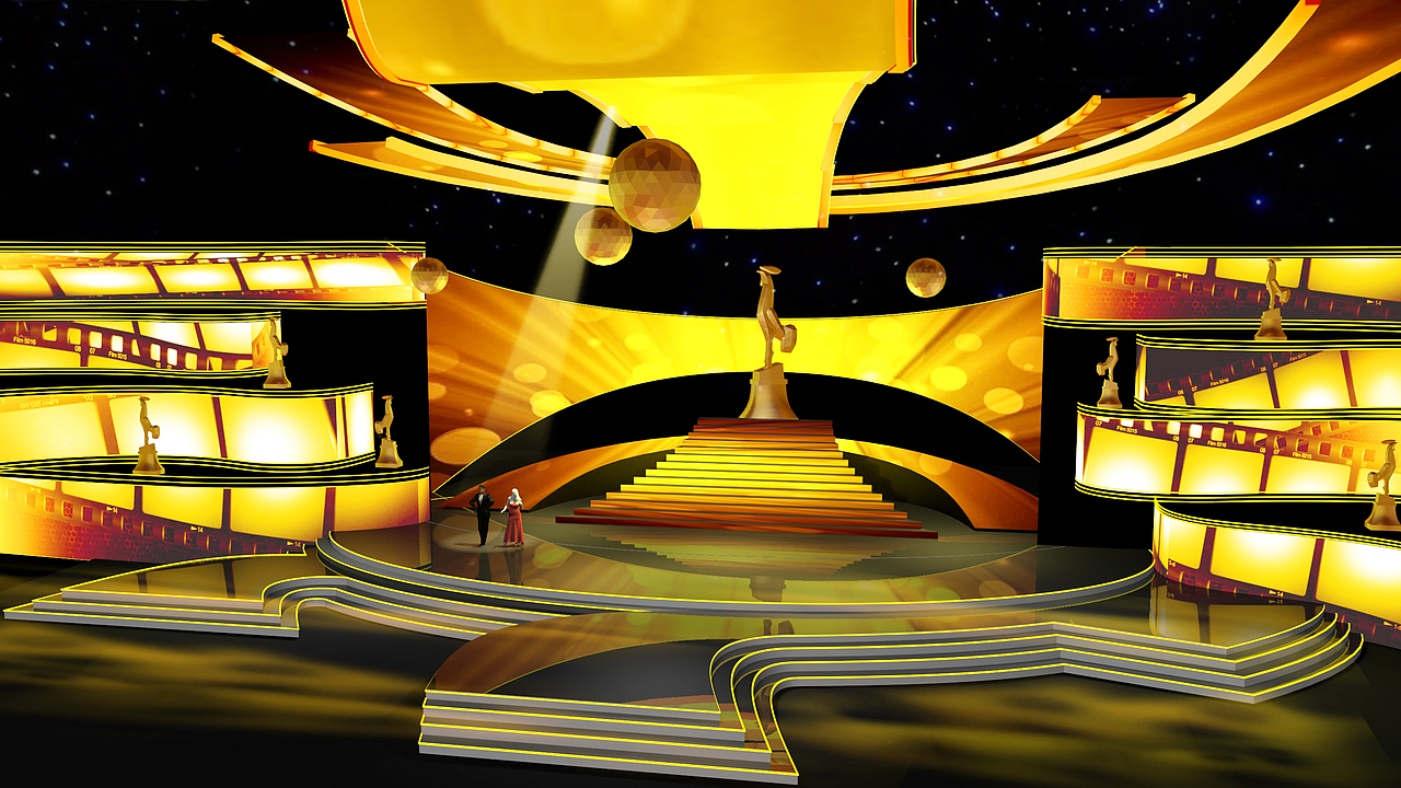 第24届中国金鸡百花电影节颁奖典礼舞美设计（图ZNTA1OTIyNTI=） - 舞台美术 - 站酷设计师finlling原创素材 - 站酷ZCOOL