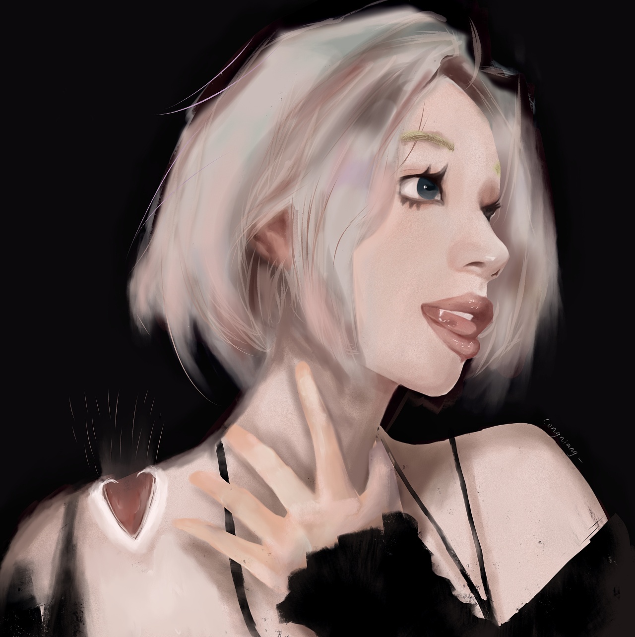 打卡丨板绘厚涂头像练习