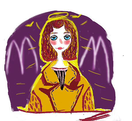 泛金光的女孩（图ZMTkwOTgzNzI4） - 图案 - 站酷设计师19广告刘飞艳原创素材 - 站酷ZCOOL