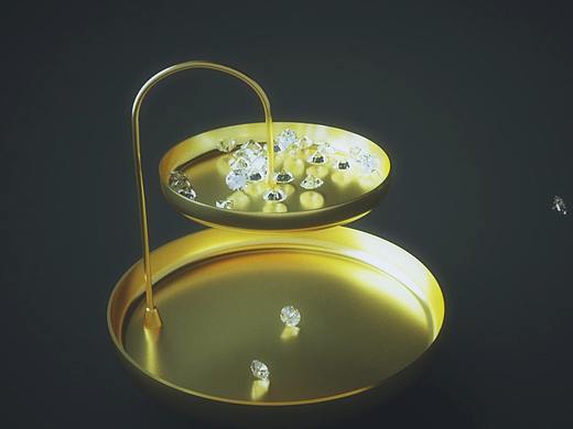 饰品置物架三维动画