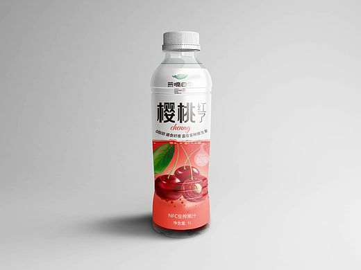 樱桃桑葚果汁饮料瓶装包装设计
