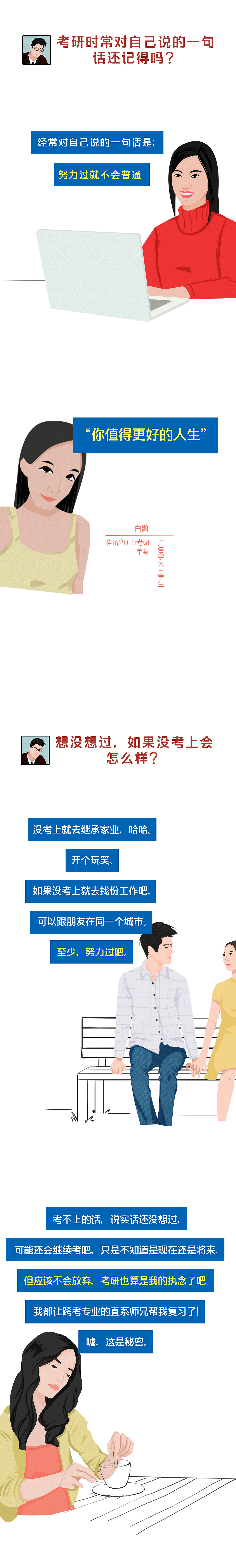 考研给你带来的得与失（图ZMTQxODY1NjM2） - 中/长篇漫画 - 站酷设计师桃小妮原创素材 - 站酷ZCOOL