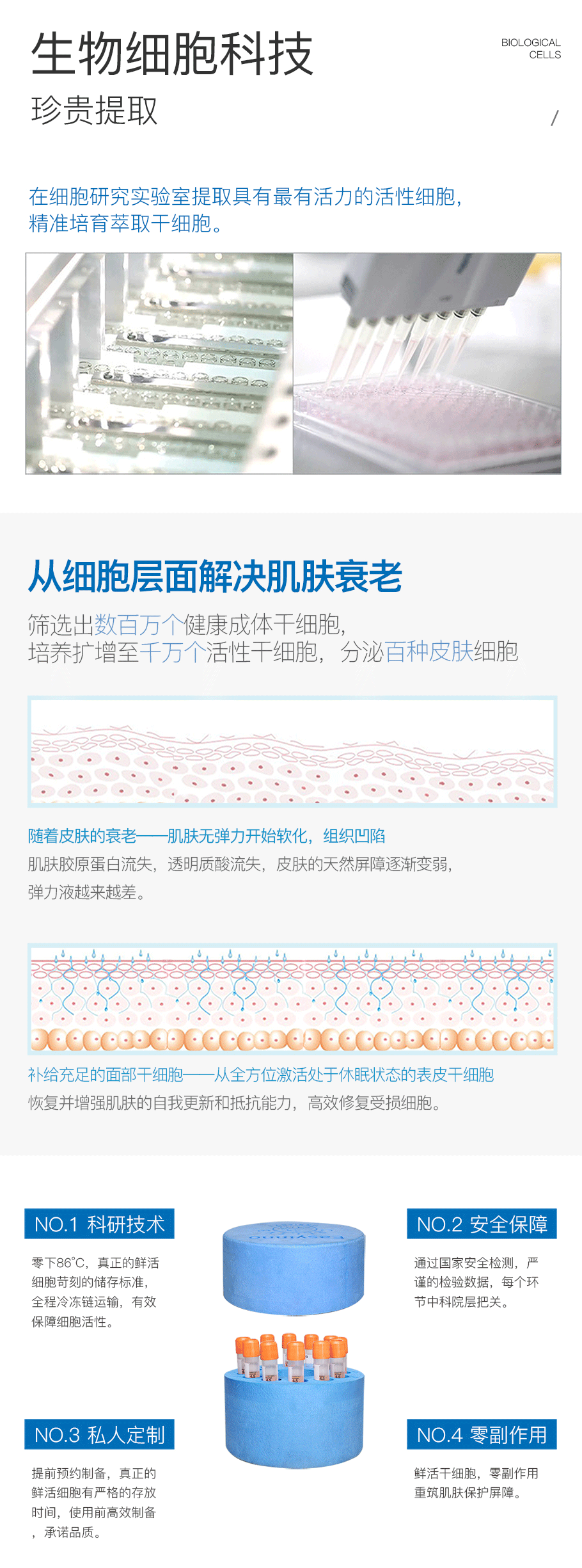 面部干细胞 详情页 推广海报