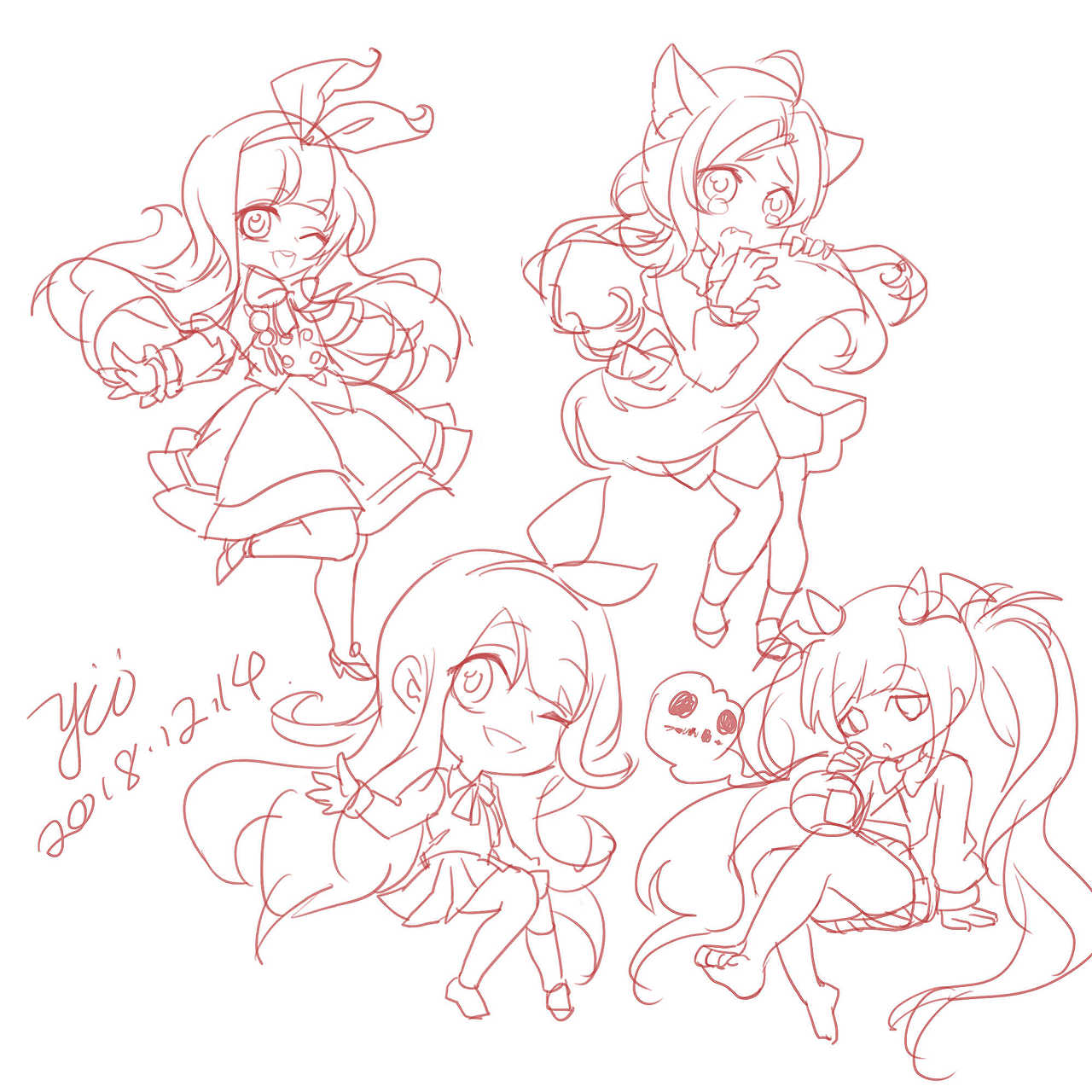 2018下半年的部分速写练习