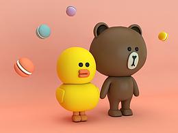 C4D卡通人物练习