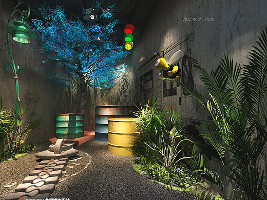 粟氏天府烧烤店蜂巢商业体设计案例