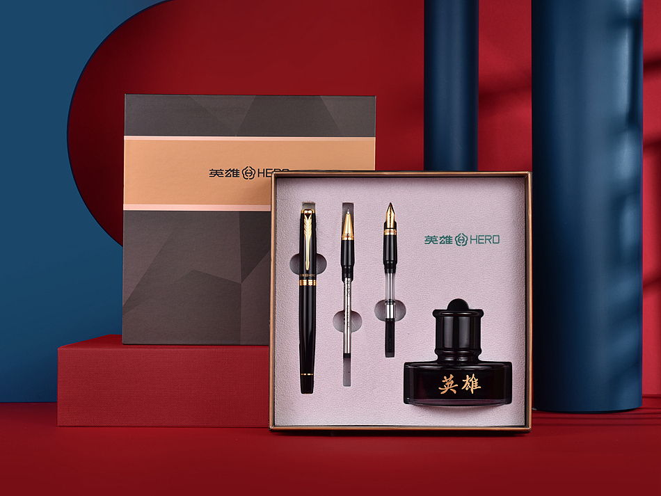 文具钢笔套装礼盒（图ZMjY1MDE2NTMy） - 产品摄影 - 站酷设计师sf_路一原创素材 - 站酷ZCOOL