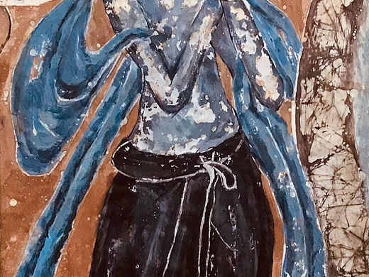 HYG原创｜子龙蜡染×敦煌壁画.惊喜结合