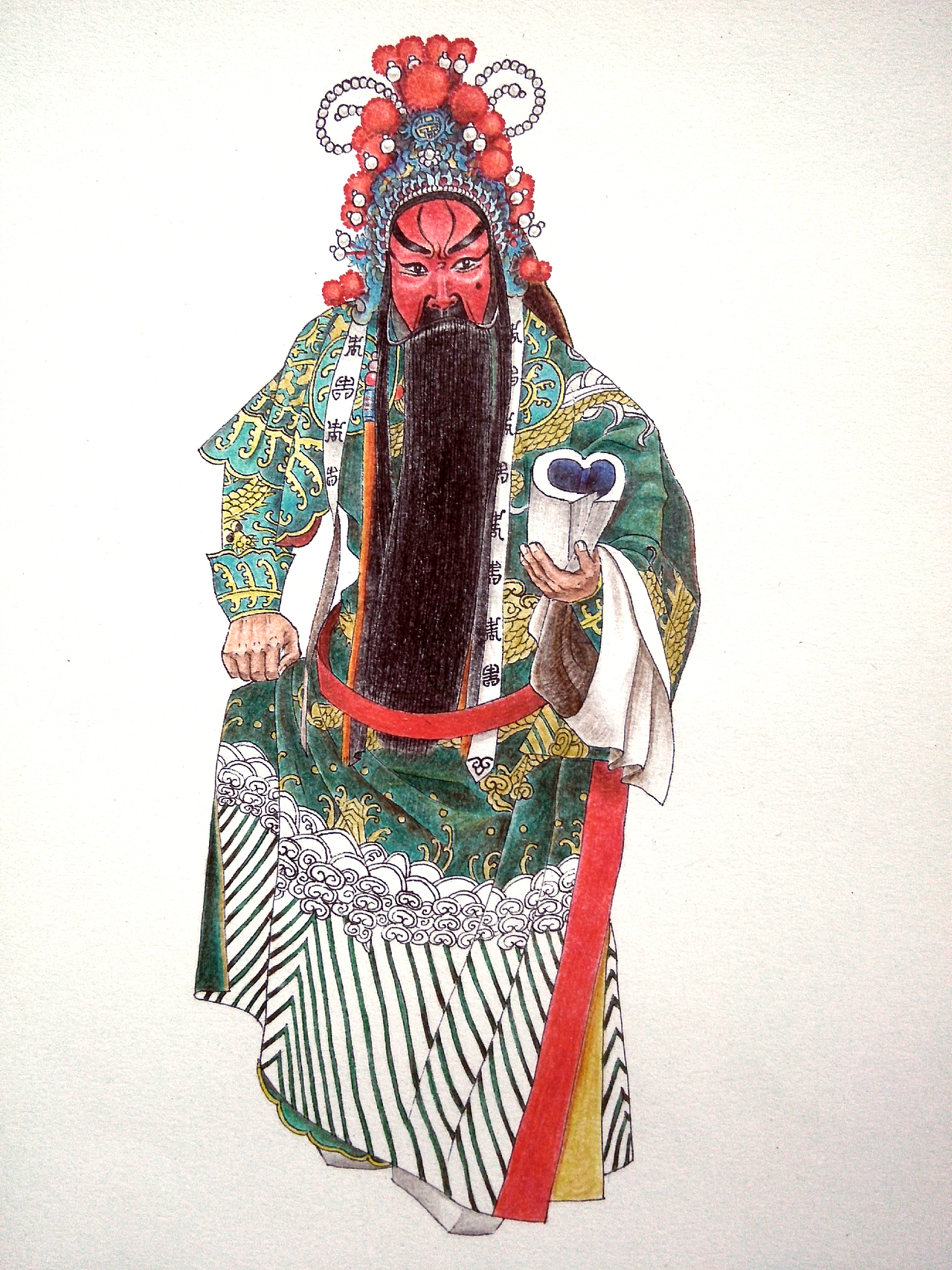 关羽之京剧画像