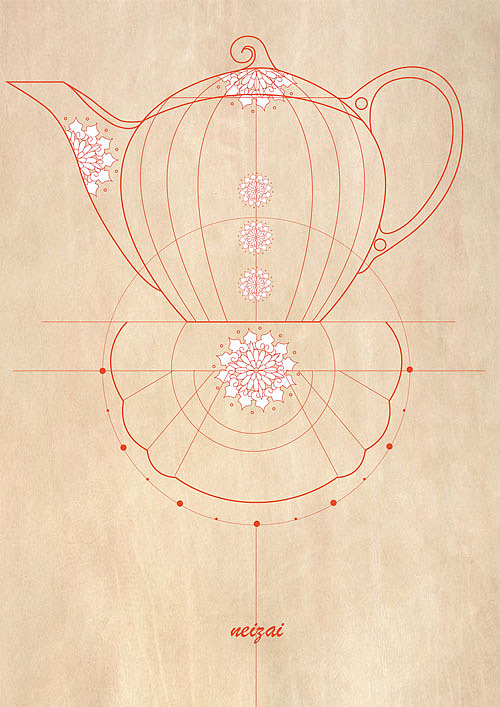 瓷器印象系列插画-宝箱花（图ZNDgxMDYwMA==） - 新锐潮流插画 - 站酷设计师张内在原创素材 - 站酷ZCOOL