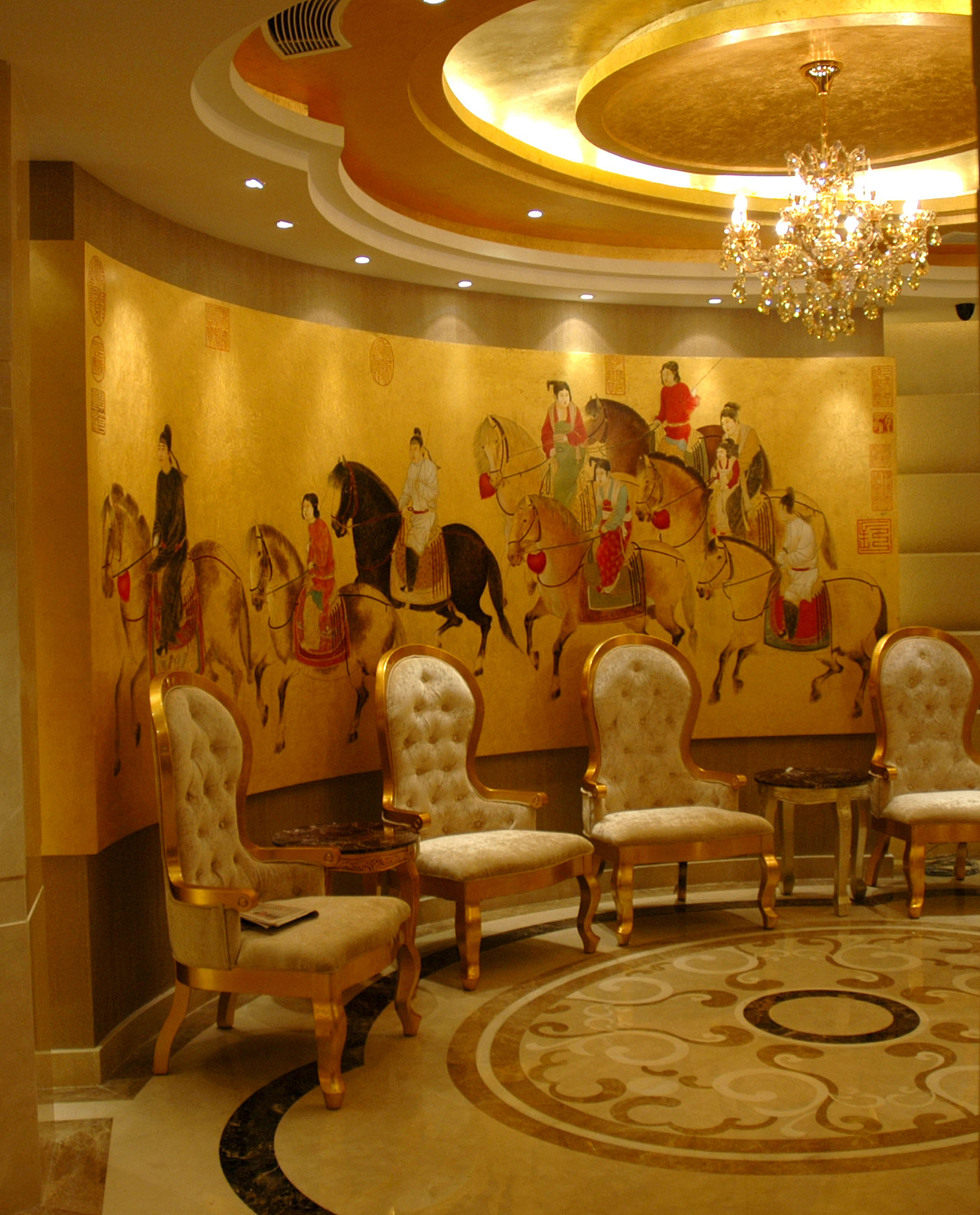 金箔工筆畫（圖ZMTk3NDM2ODg0） - 繪畫 - 站酷設(shè)計(jì)師鴻武設(shè)計(jì)原創(chuàng)素材 - 站酷ZCOOL