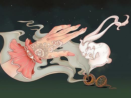 国风插画练习（个人主页-ZNTMxMDYyOTY=） - 创作习作 - 站酷设计师速冻的fei原创素材 - 站酷ZCOOL