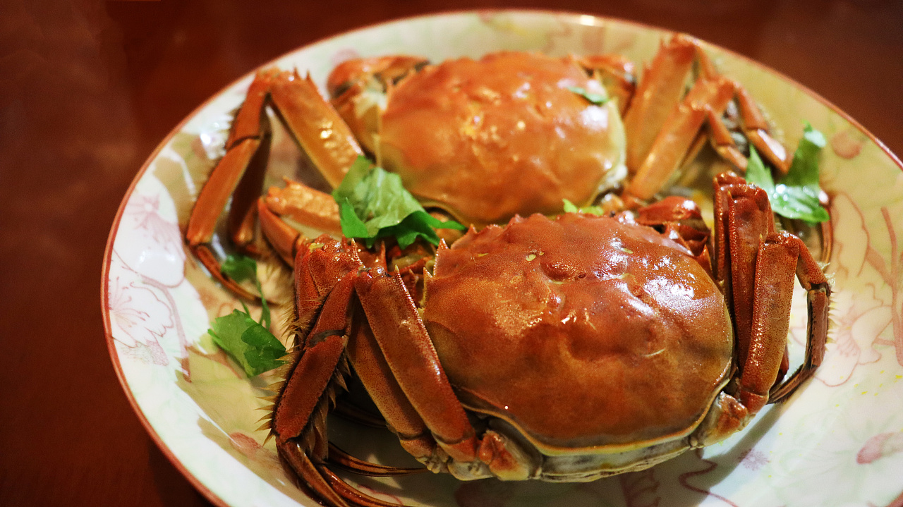 秋高蟹黄时-随手拍个大闸蟹