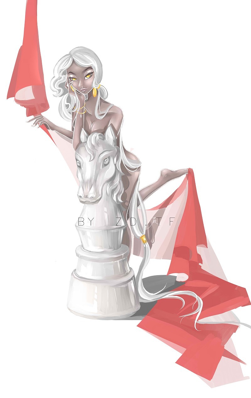 国际象棋与它的黑色小美人