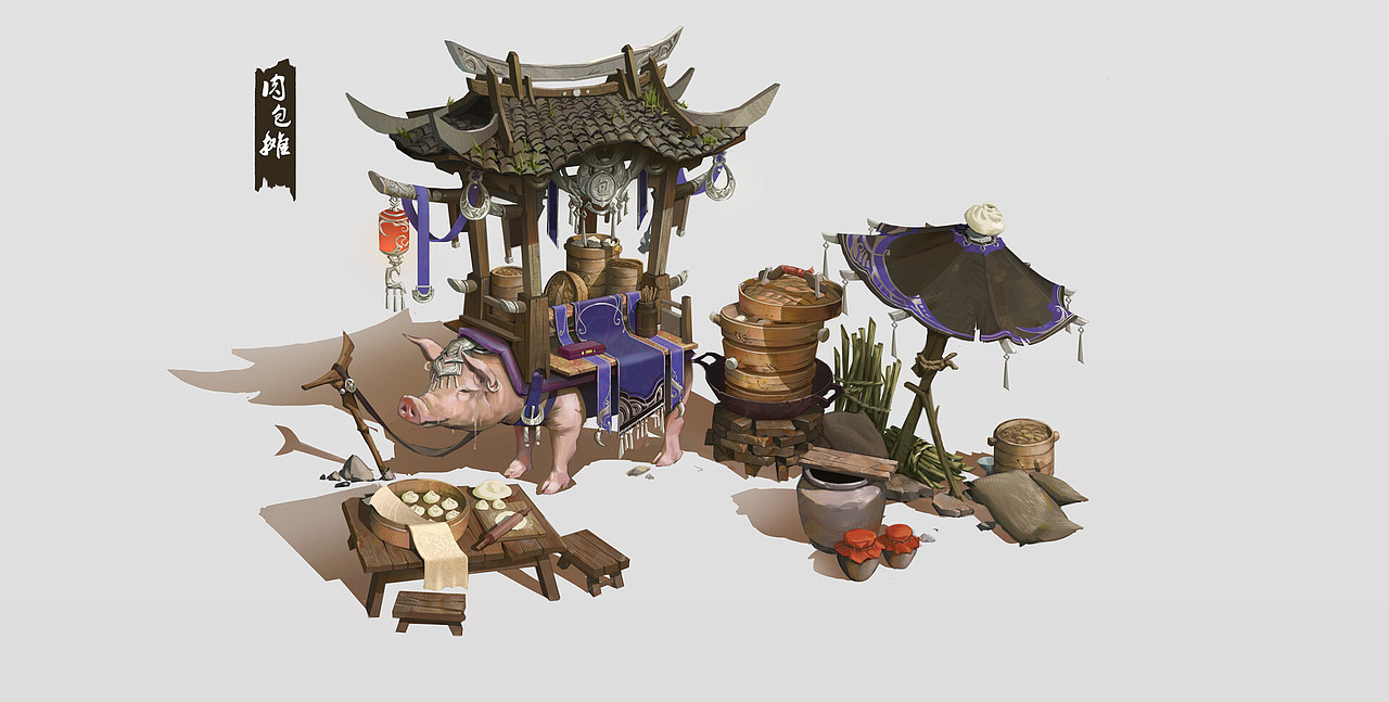肉包摊（图ZMjgyMDU2MTQw） - 游戏原画 - 站酷设计师李泳圈原创素材 - 站酷ZCOOL