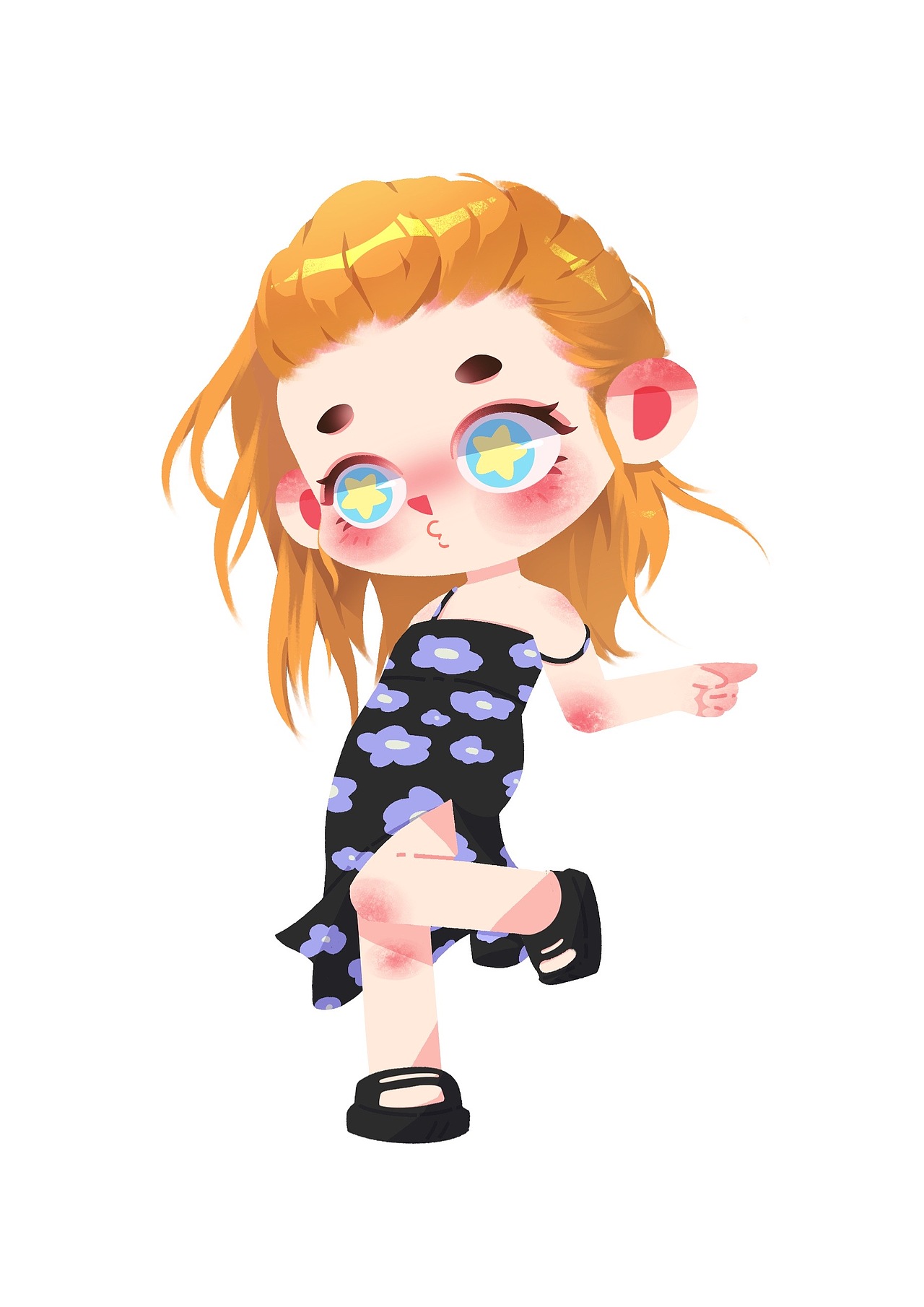 月上海棠——人物练习（图ZMzAxNDIwMjQ4） - 儿童插画 - 站酷设计师时雨停云L原创素材 - 站酷ZCOOL