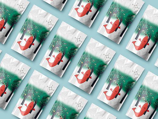 海洋虾插画设计及应用实例