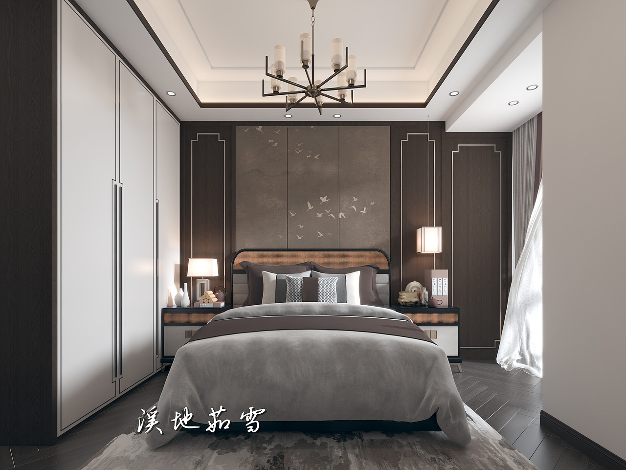  新中式样板间，禅意东方，自然之美