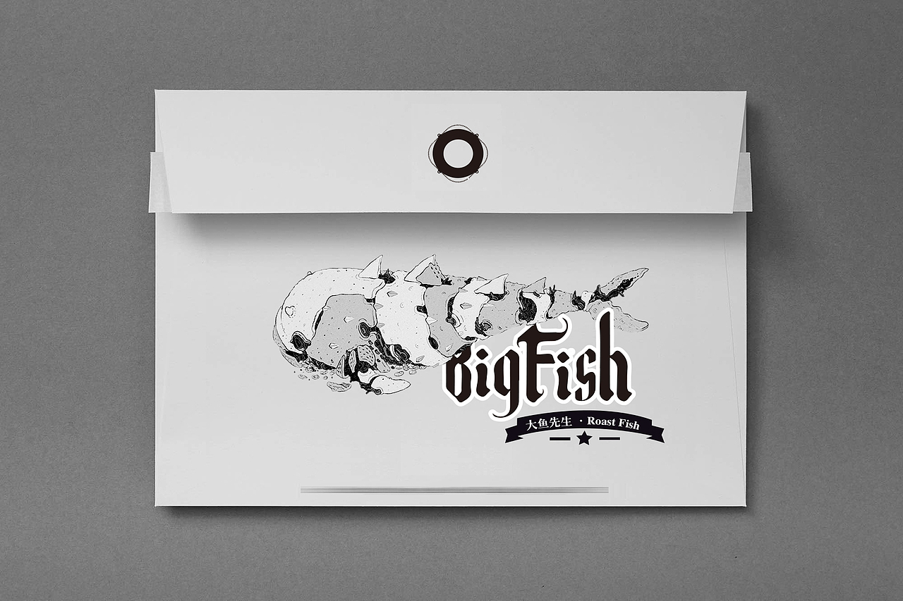 大鱼先生bigfish标志设计