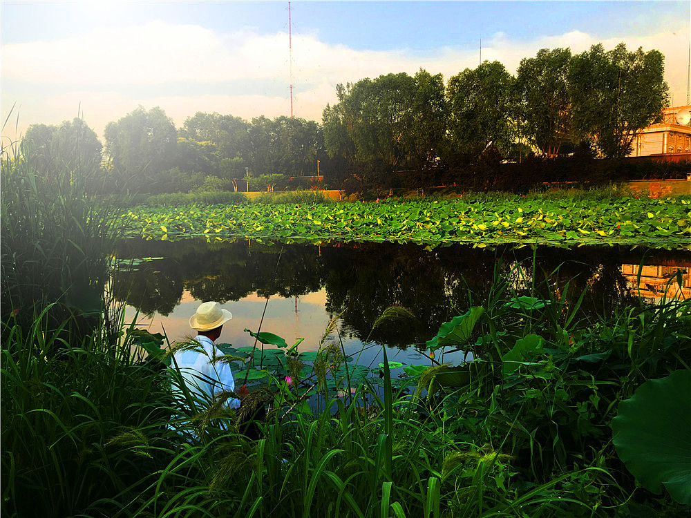 刘勇良手机纪实摄影：闲来垂钓碧溪上（图ZMTY0NDYzNjUy） - 人文/纪实摄影 - 站酷设计师刘勇良意创书设原创素材 - 站酷ZCOOL