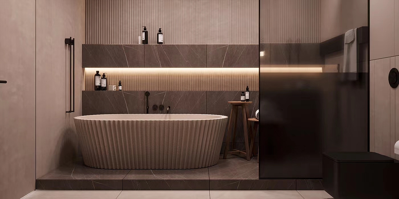 大平层,简约、热烈、时尚的铁锈红!