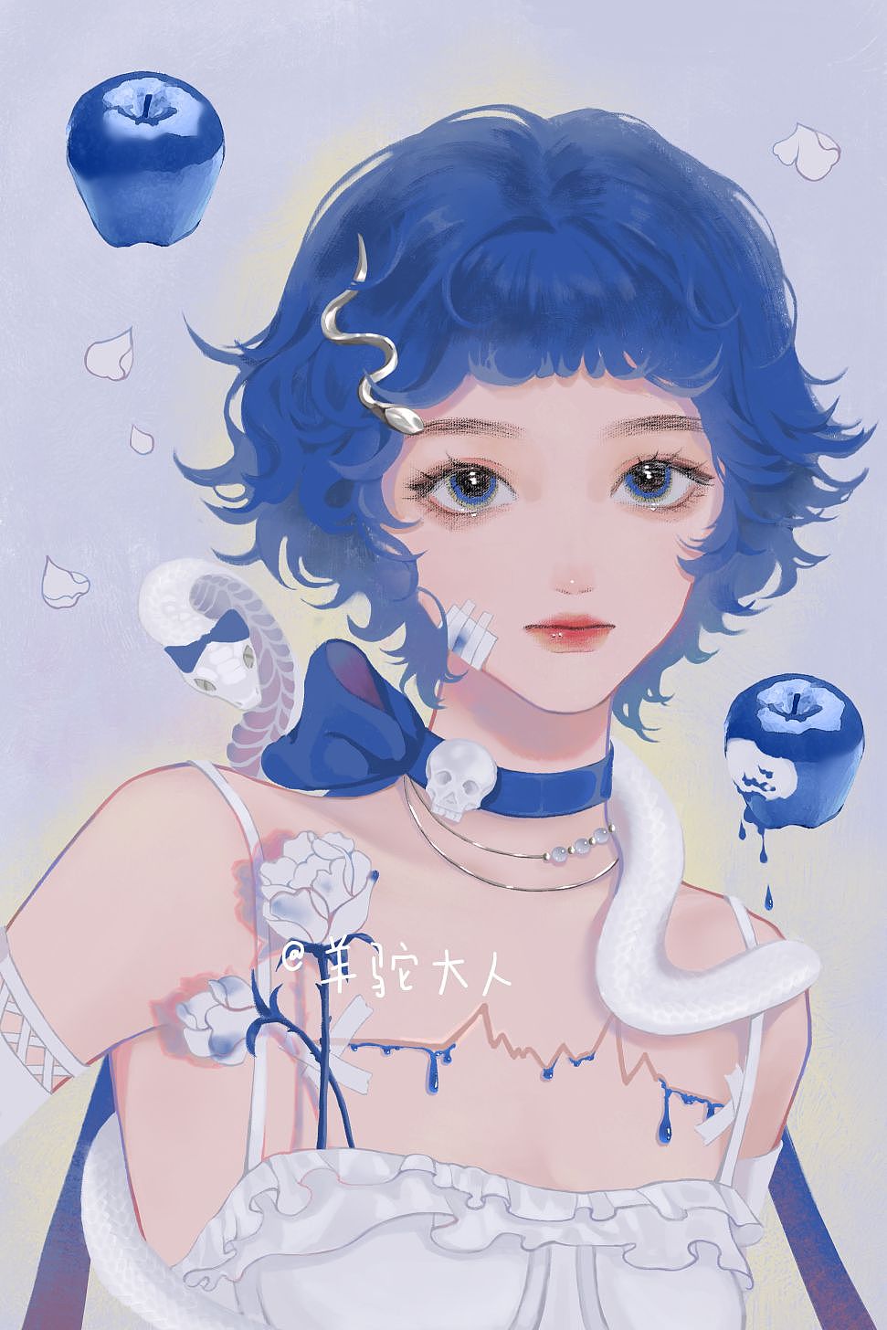 💙（图ZMzIzNzI0MzAw） - 创作习作 - 站酷设计师羊驼大人原创素材 - 站酷ZCOOL