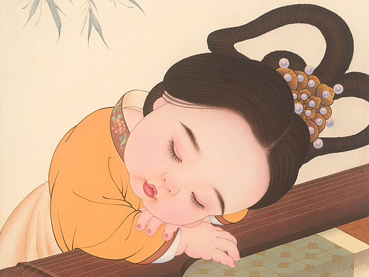 文姬拂琴（个人主页-ZNjYyMjgyNzY=） - 艺术插画 - 站酷设计师那小先art原创素材 - 站酷ZCOOL