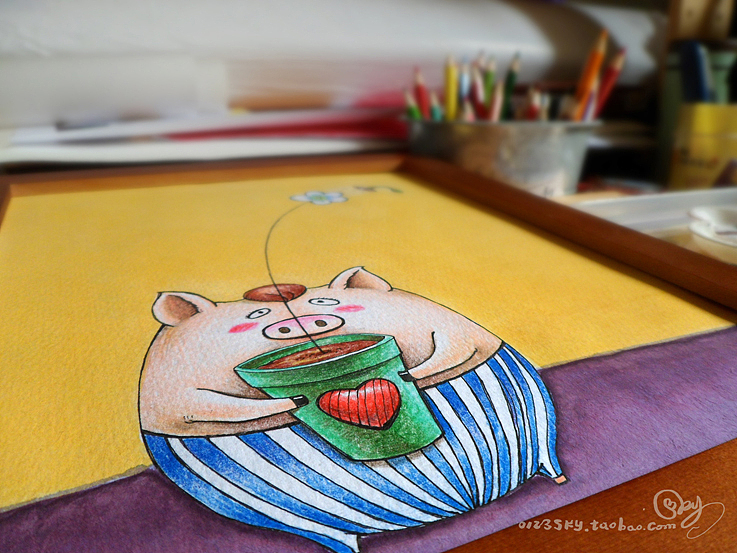 小花加油（图ZNjg4MzI1Ng==） - 艺术插画 - 站酷设计师青蛙野树原创素材 - 站酷ZCOOL