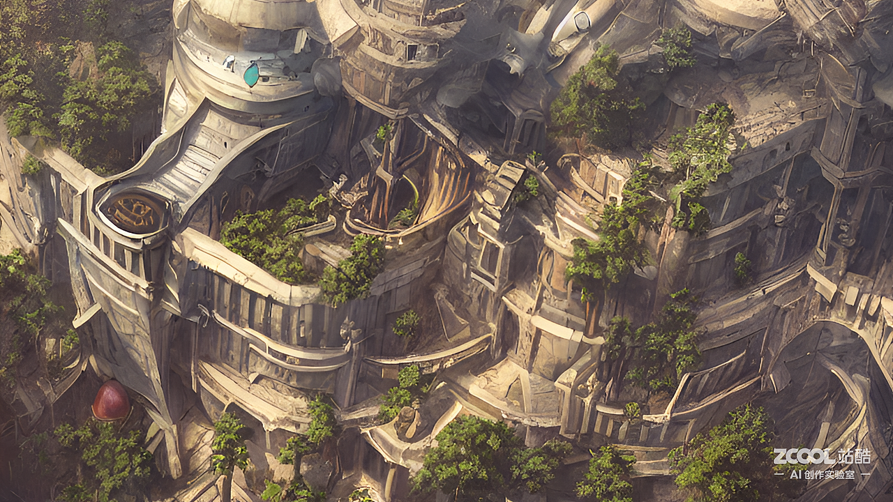 #AI创作实验室#空中城堡