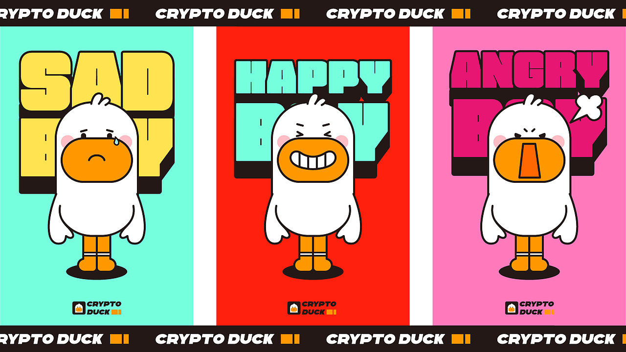 LISTEN卡通IP形象设计-Crypto Duck