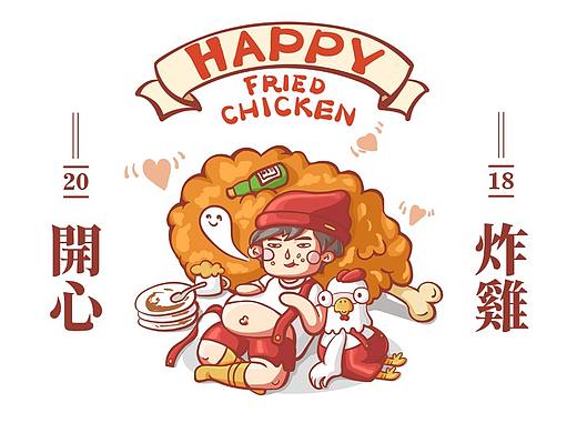 大眼肥仔开心鸡品牌吉祥物