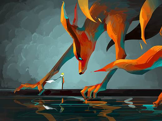 九喇嘛和拿鹿头（个人主页-ZNDY3MDc4NzI=） - 商业插画 - 站酷设计师支箭原创素材 - 站酷ZCOOL