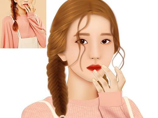 鼠绘  美女