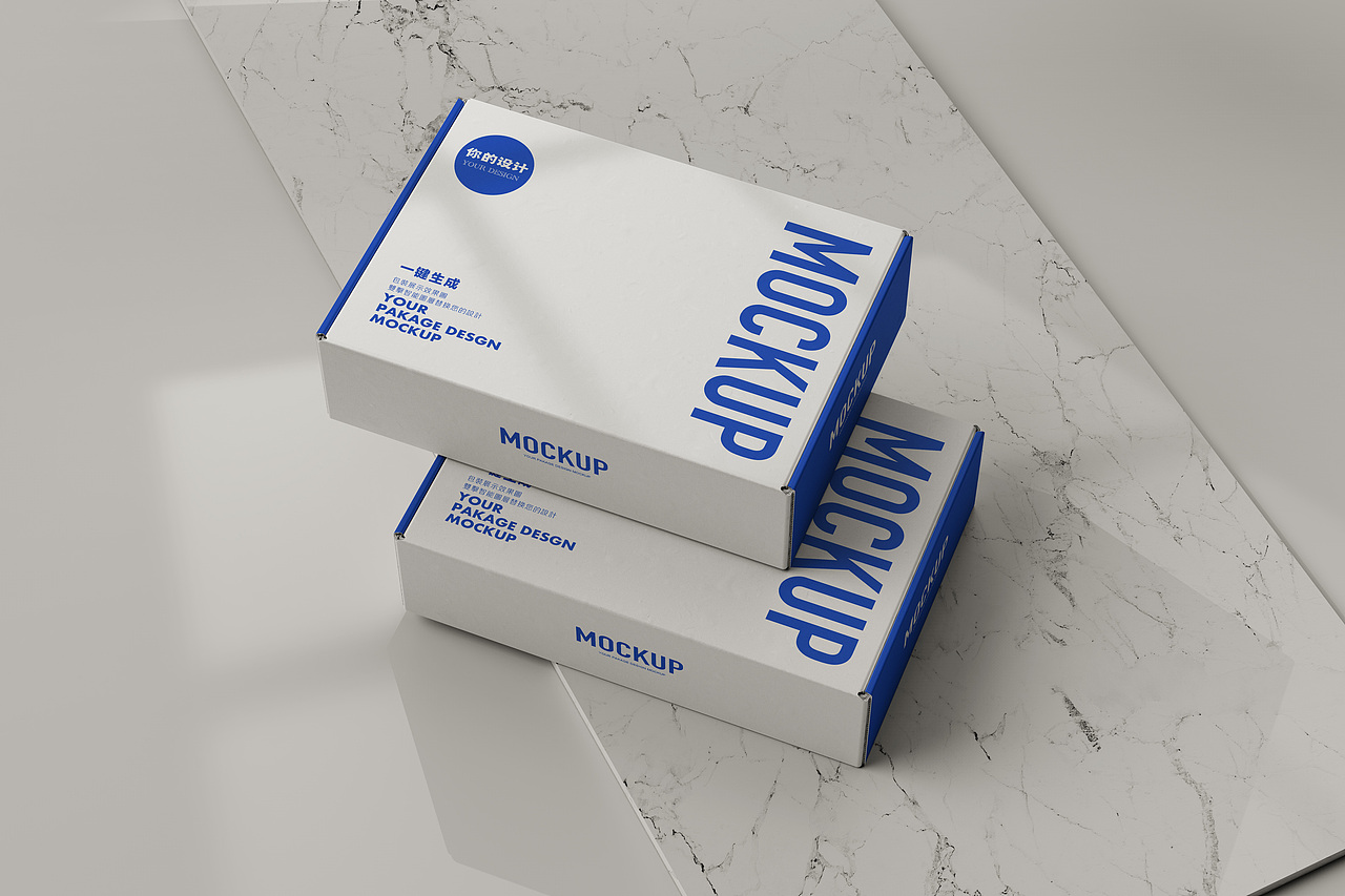 瓦楞纸飞机盒包装样机