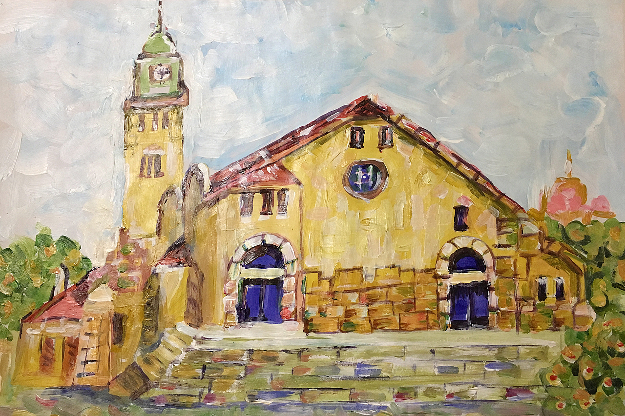 《建筑油画》|插画|创作习作|如画设计_原创作品-站酷zcool