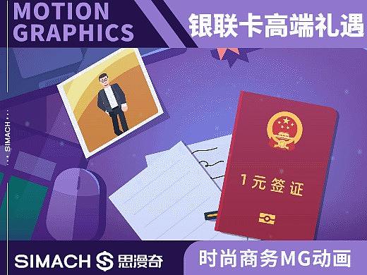 《银联卡高端礼遇》时尚商务MG动画