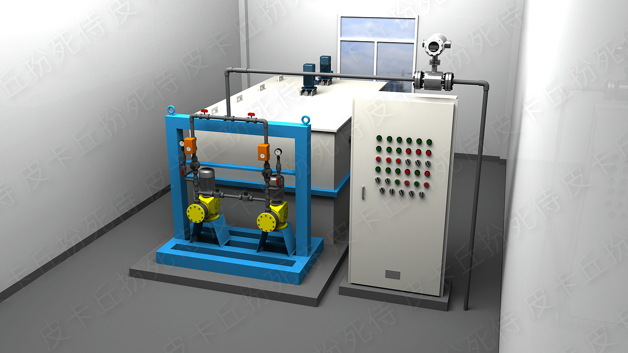 水厂3D工艺模型